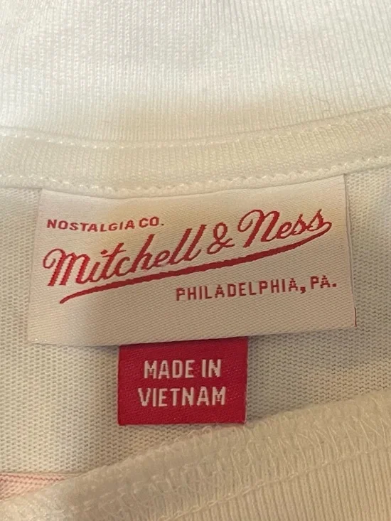 Mitchell & Ness Distressed Allen Iverson Philadelphia 76ers Shirt Jersey L NWOT - Picture 3 of 7